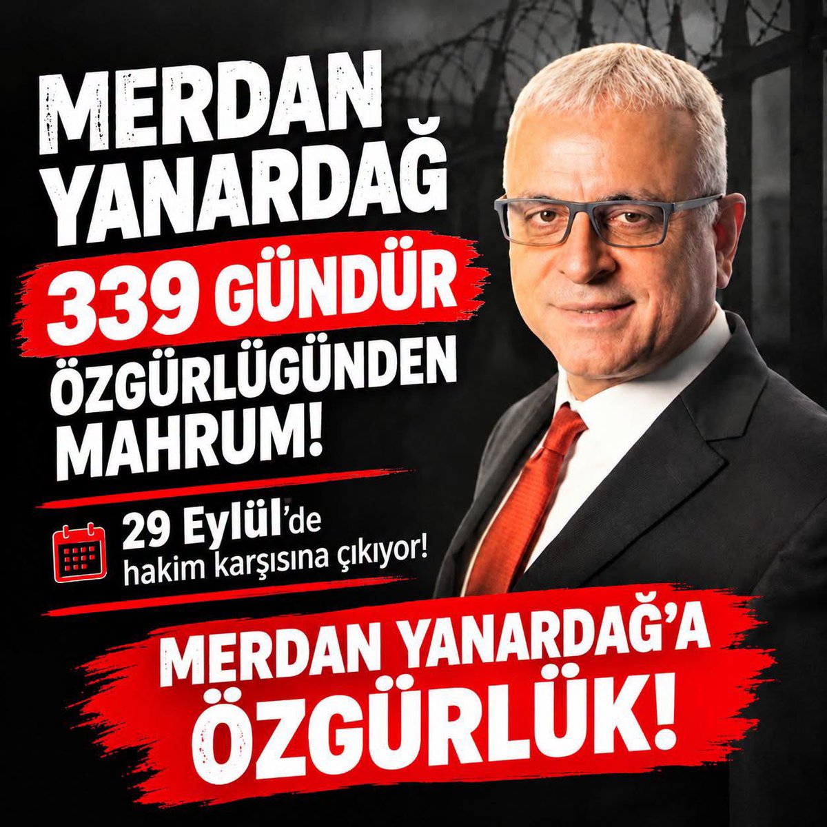 dg_gocmen's tweet photo. DR. MERDAN YANARDAĞ’A ÖZGÜRLÜK
Bir yıldır kanıtsız ve delilsiz suçlanan, haksız ve hukuksuz yere tutuklu tutulan ülkemizin önde gelen gazetecilerinden ve aydınlarından Dr. Merdan Yanardağ serbest bırakılmalıdır. Özgürlük gaspı en kutsal insan hakkı olan yaşam hakkına saldırıdır. https://t.co/scPYUbjhTo