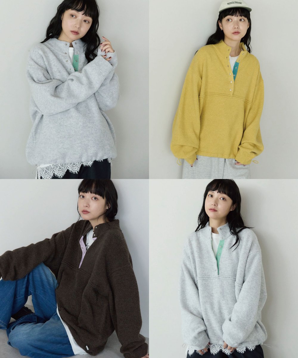 tiptoppocket's tweet photo. 【pocket】
ふんわりとしたニット素材で仕立てた、デザイン性のあるニットプルオーバー

スタンドカラーのような立体感のある衿と、配色で効かせたボタンで、シンプルながらも存在感のある一枚に🦒

🛒https://t.co/P7hYZpOd3E

#ZOZOTOWN #秋服 #秋コーデ #秋先取り #トレンド https://t.co/RANaCM1MzJ