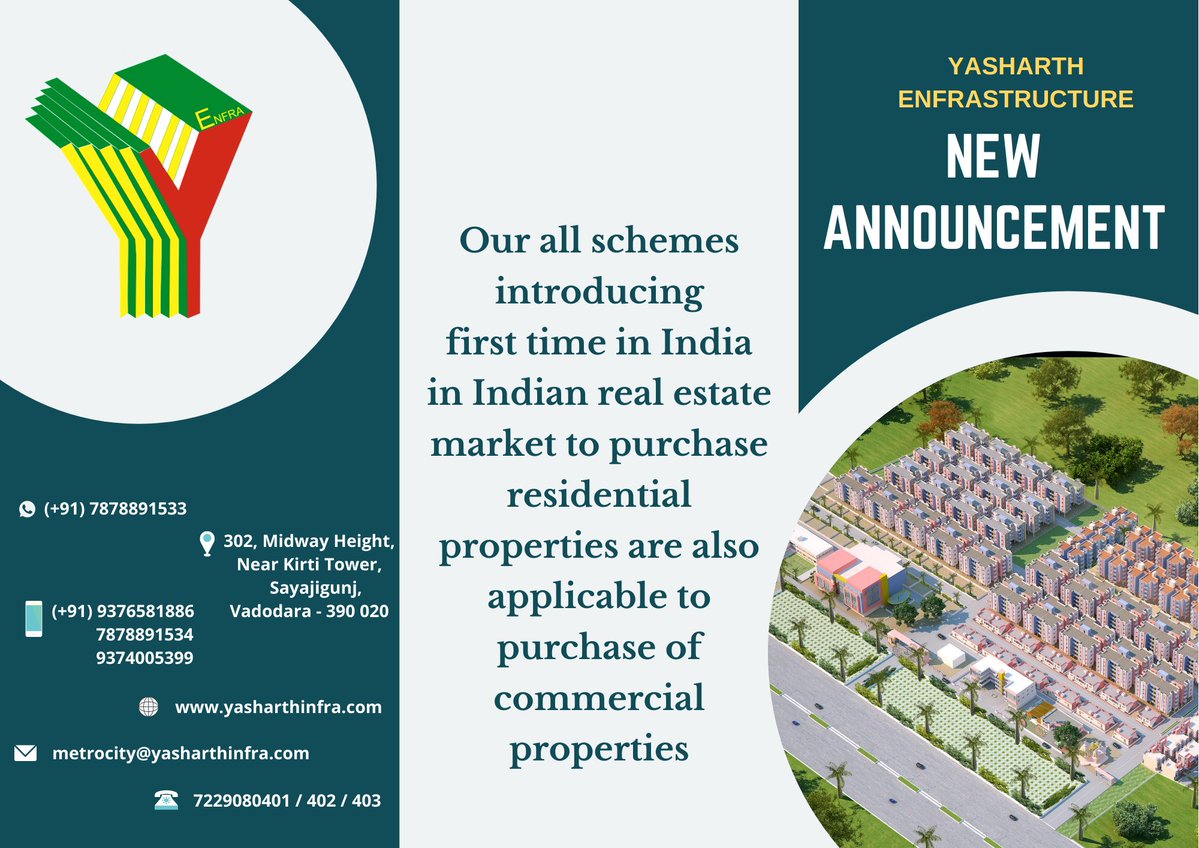 Yasharthin's tweet photo. Have a look at our various #numerounoschemes introduced first time in Indian real estate market just with a one click here -> https://t.co/SfY0I6FjOx
For more information, connect with us through our whatsapp number -> 7878891533 https://t.co/1KWxNuS5CC