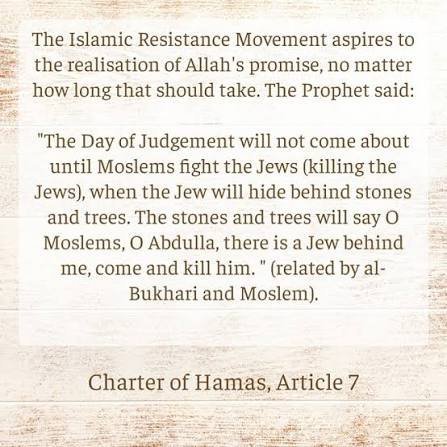 M8Kenya's tweet photo. This is a portion of hamas' charter/ Gaza'sconstitution

Another part states that when they finish with the jews in Israel 🇮🇱. They'll go after every remaining jew across the world

Do u see anything being resisted from or human sacrifice to appeal idols? https://t.co/DStzUH1Fu1