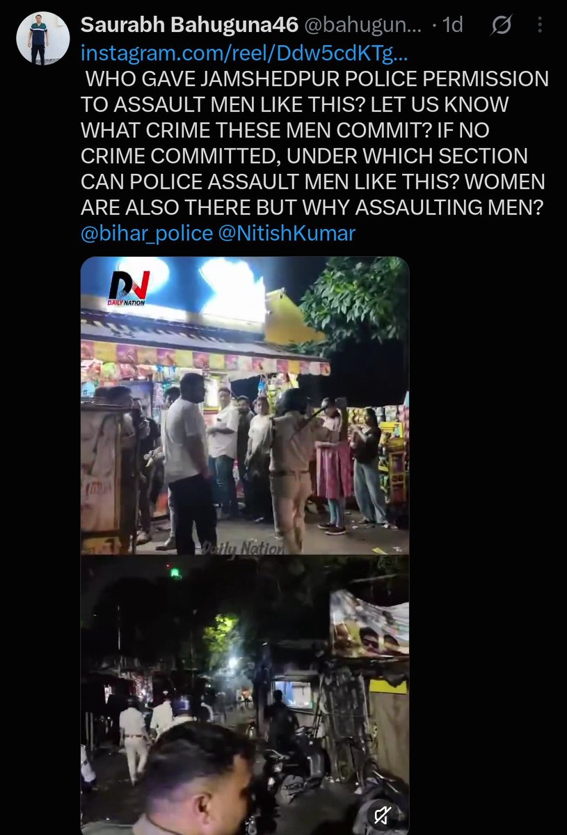 Neon_boy890's tweet photo. @Jsr_police Who gave you permission to beat people? https://t.co/IlFWNvG4i1