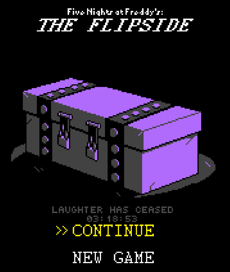 Homobound's tweet photo. FNAF The Flipside is probably one of the greatest fangames I've ever played oh my god. My playthrough took me about as long as Deltarune's Chapter 1. I feel like I'm sorta not that great but I didn't die at all.

#FNAFTFS #FNAFFlipside #FnafTheFlipside https://t.co/hurFP311cz