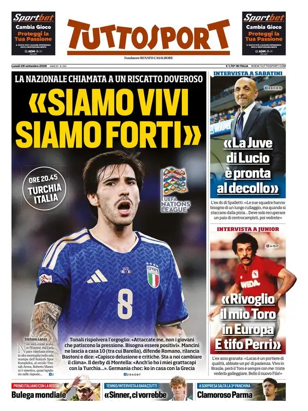 GorettiGianluca's tweet photo. #TuttoSport https://t.co/UouXfco6FO