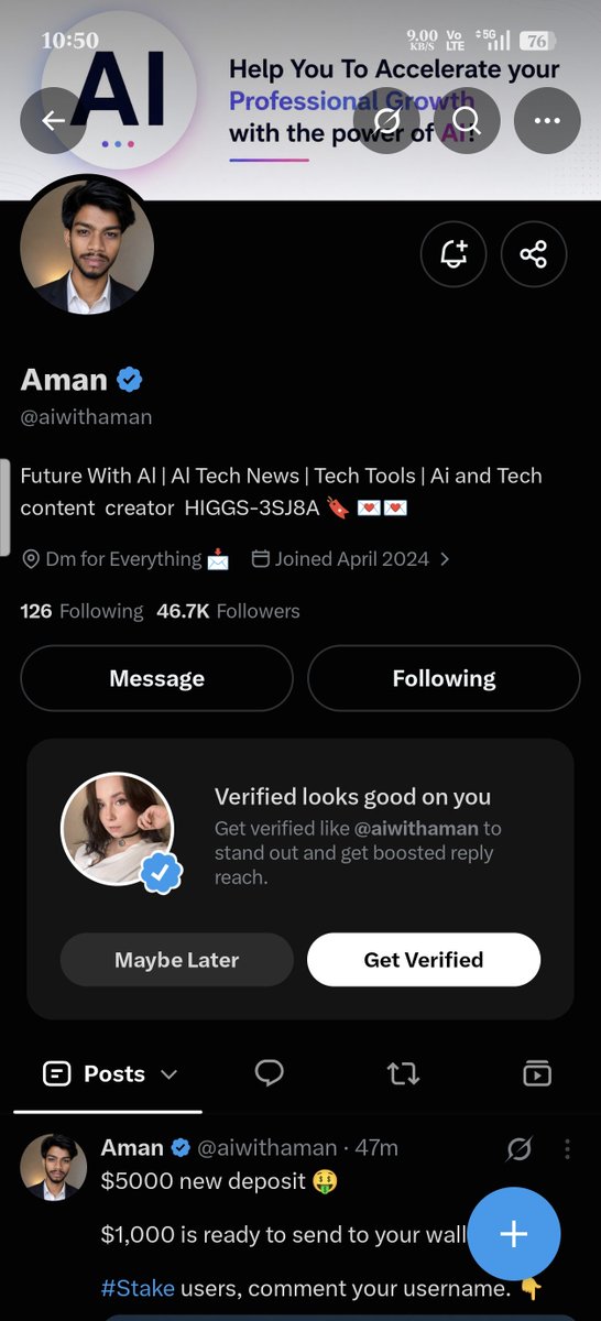 LisaOrtega_266's tweet photo. @aiwithaman I follow you @aiwithaman 
g3ZwHRkeMzunk3RrY6vJwUBx8etLeAHypEZrDABMbKU https://t.co/8ER4vyZcx2