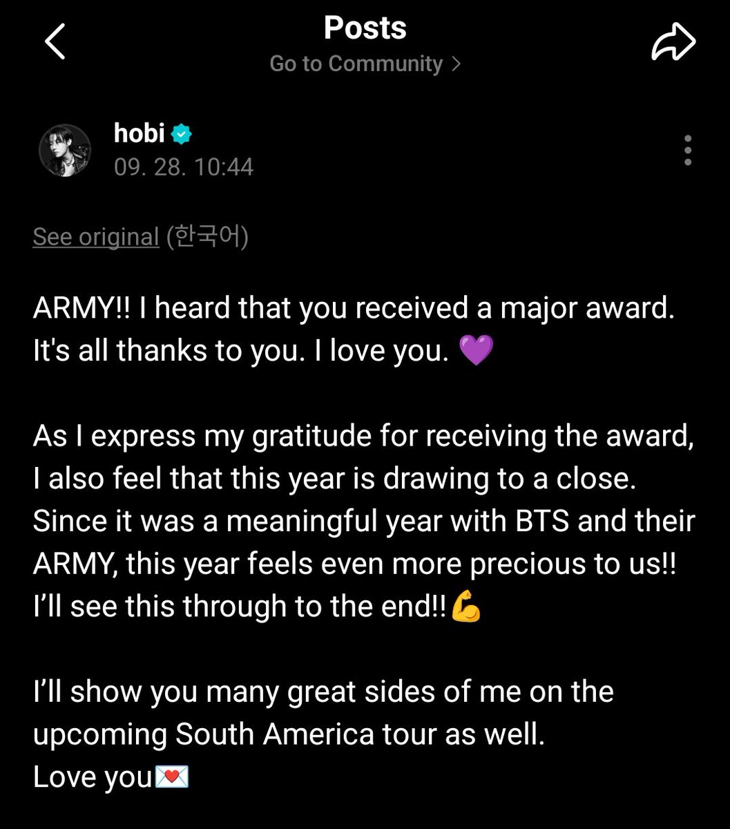 Bangtan_Holic07's tweet photo. "You received a major award"

HOBI WHAT 😭😭😭 https://t.co/UKpGNKqNZv