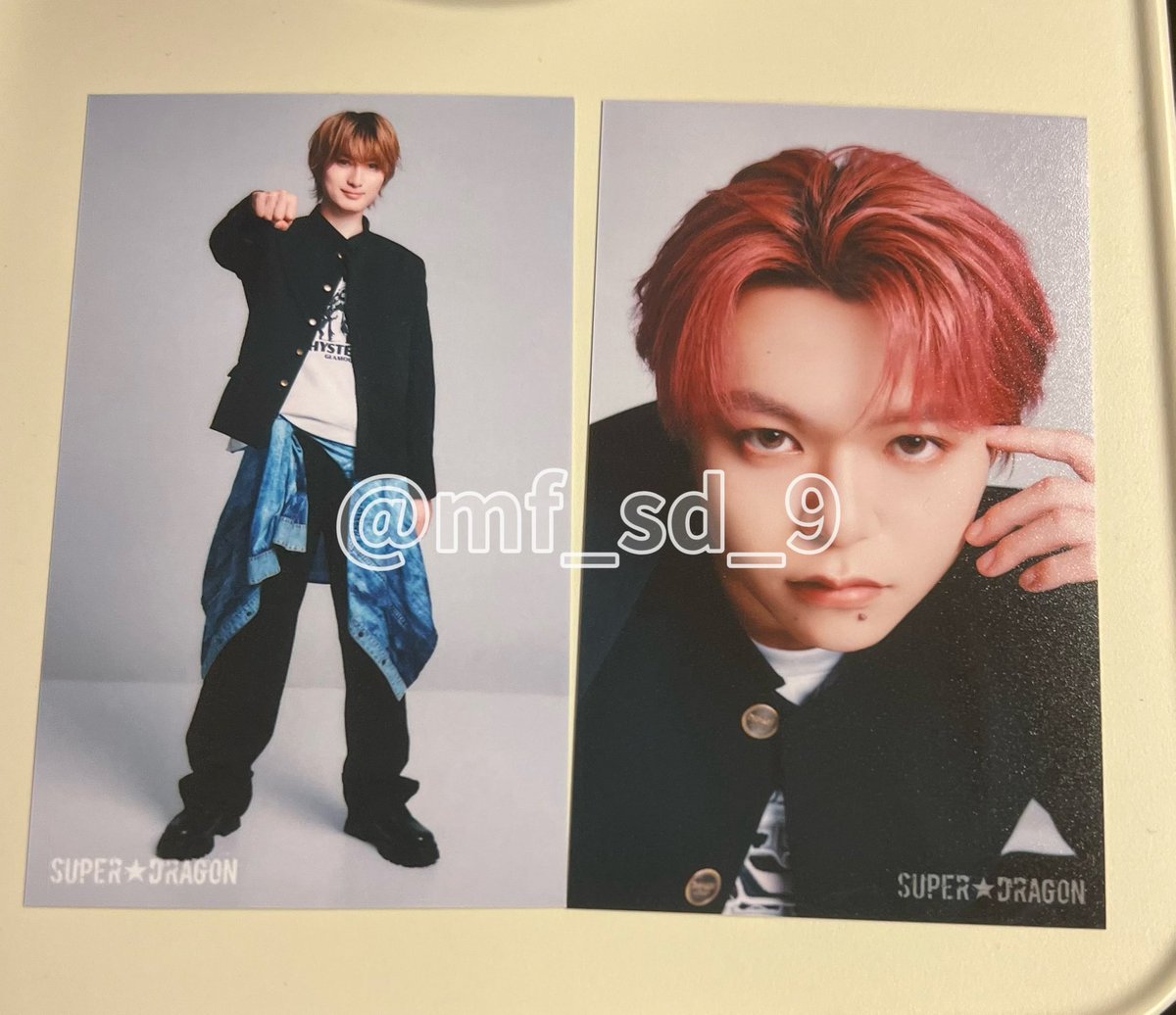mf_sd_9's tweet photo. SUPER★DRAGON スパドラ ドラフェス グッズ 交換 ミニ生写真 ミニフォト 8弾 10弾

求  柴崎楽
💖＞💕(💖を優先的に求めてます)

譲  画像1.2枚目
飯島颯、志村玲於、田中洸希、池田彪馬、ジャン海渡

12/19手渡し又は郵送希望

弾違いでの交換可能です。お気軽にお声掛けください https://t.co/RrgTnliqir