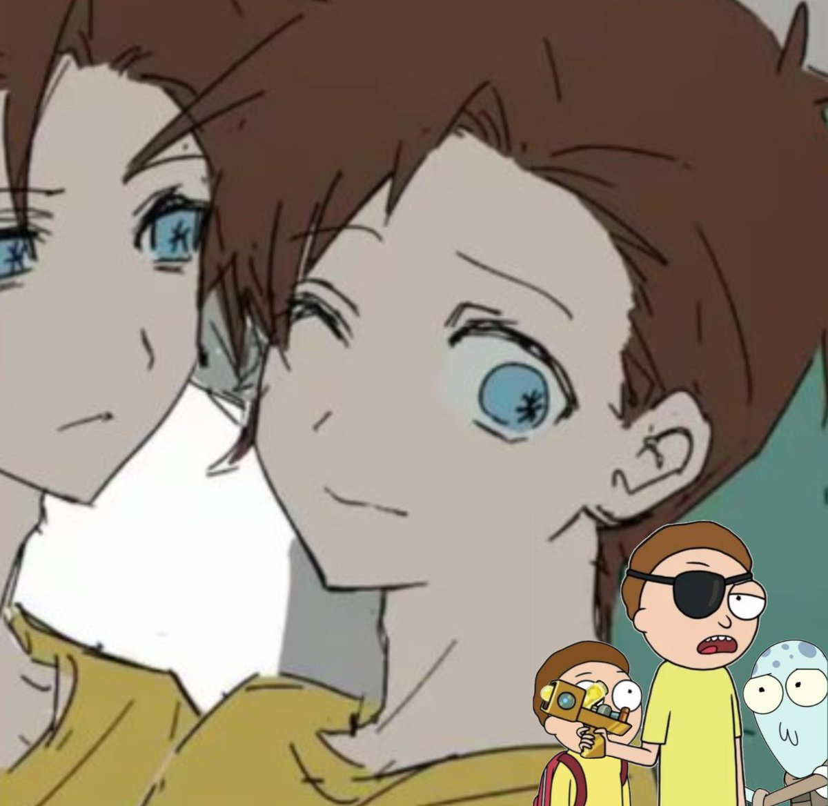 CUTESTLILPUNK's tweet photo. #NewProfilePic so that's where Morty was looking at https://t.co/wAqcQvOHHm