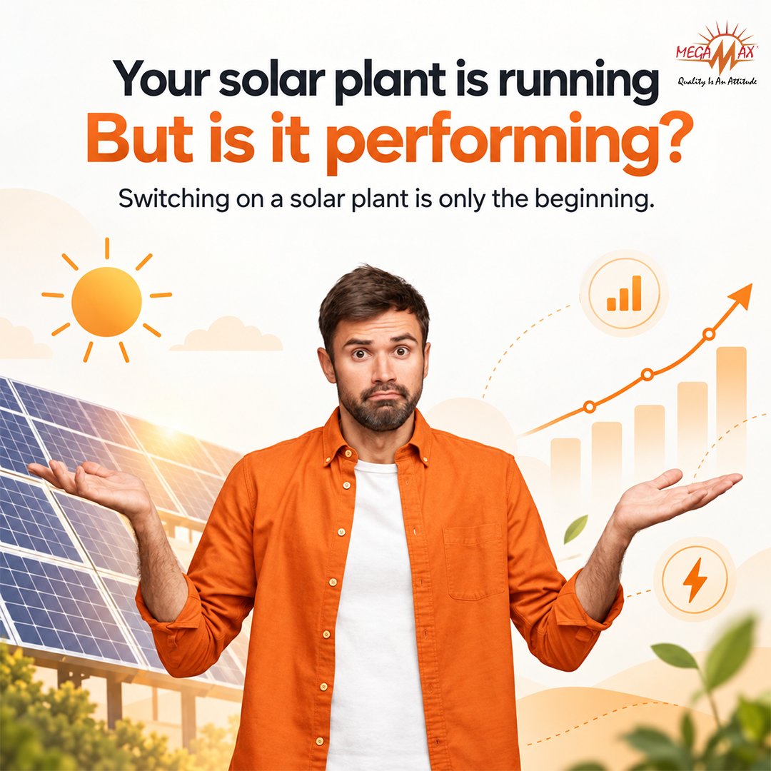Megamaxsolar's tweet photo. A #solarplant can be switched on in a day. But understanding whether it is #performing as expected or not.
For #businesses #investing in solar, the conversation shouldn’t end at #installation.
The real question is: how well is the #system performing over time? https://t.co/xmWScpiuRl