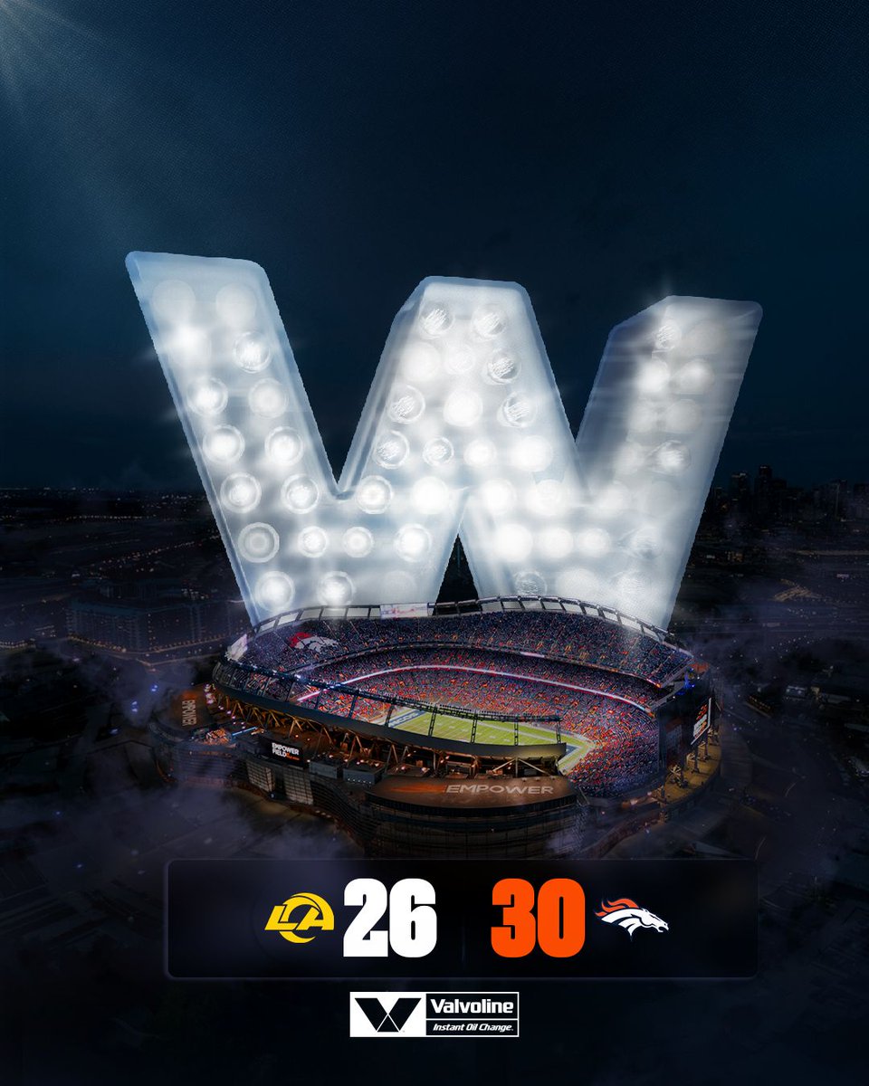 Broncos's tweet photo. ✨ Prime-time W ✨ https://t.co/78ee3aUY7r