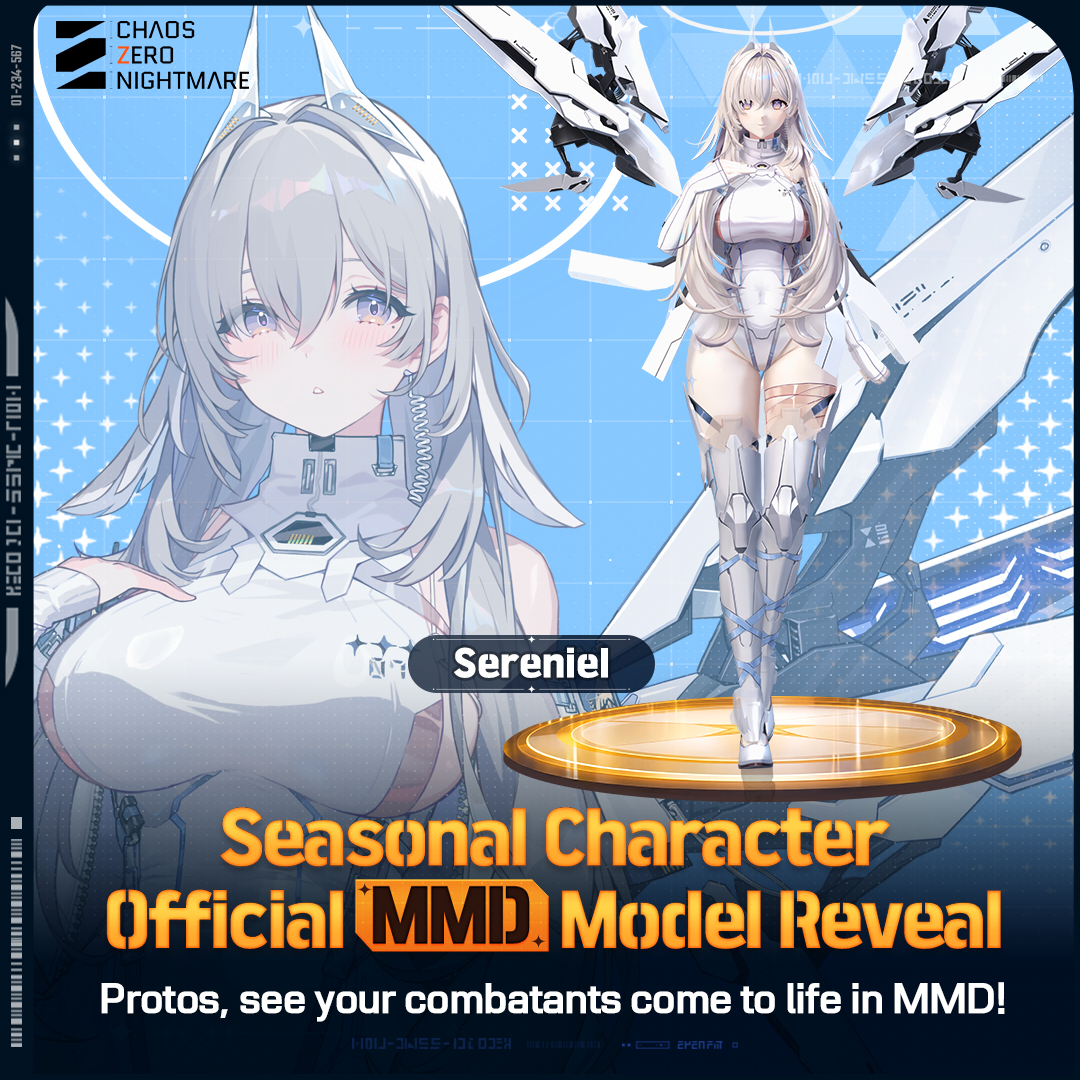 CZN_Official_EN's tweet photo. ◤[Sereniel] Official MMD Release◢

#ChaosZeroNightmare ’s Combatant [Sereniel] is back along with her MMD model!

꒰ა Download it now, and meet your very own Guardian Angel! ໒꒱ 

👇 Download
https://t.co/ZxIFPWARqK

#CZN https://t.co/Lae1DcFOU8