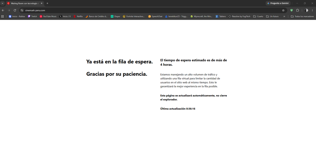 hantoniorg's tweet photo. Csmr 4h para poder entrar y comprar entrada para avengers doomsday, ya fue go amanecida https://t.co/d8Kzw56mYy