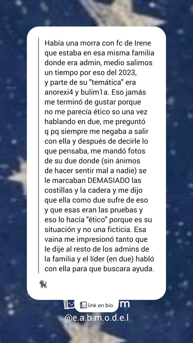eabmodel_'s tweet photo. #eabmodelchisme 

¿Y en qué quedó eso? Ella si buscó ayuda? https://t.co/nzXQMhbTxZ