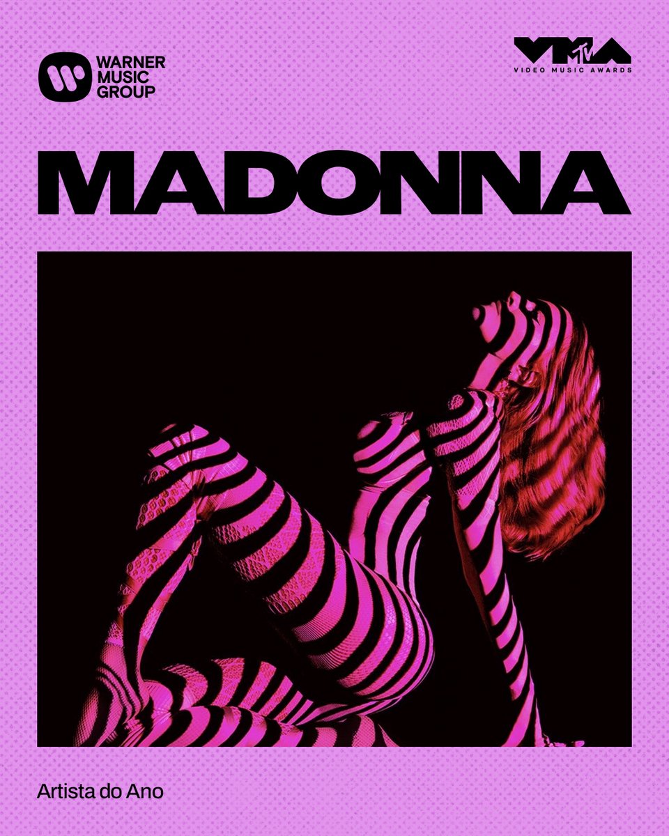 WarnerMusicBR's tweet photo. A MAIOR QUE TEMOS! Madonna venceu a categoria Artista do Ano no #VMA! https://t.co/ivHCdT8uxP