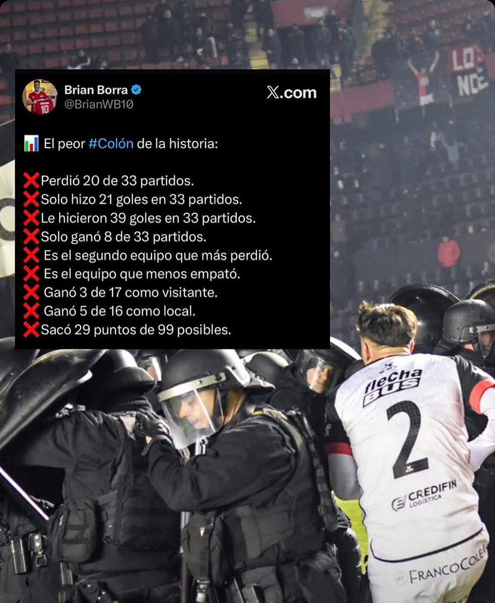 BrianWB10's tweet photo. Hace exactamente un año hacia esta publicación. El peor #Colón de la historia y una temporada paupérrima. No hay que olvidarse de lo que le hicieron al club. Todo está guardado en la memoria. https://t.co/Uv46dclr3N