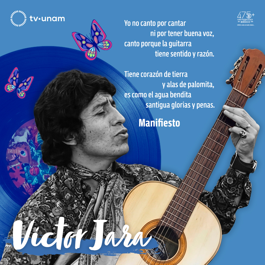 tvunam's tweet photo. 🎙️🎶Víctor Jara es una figura imprescindible de la Nueva Canción Chilena y símbolo universal de la resistencia artística frente al autoritarismo. A 94 años de su nacimiento, lo recordamos con esta playlist: https://t.co/4evKMBl2o2 https://t.co/FZMtTusqr5