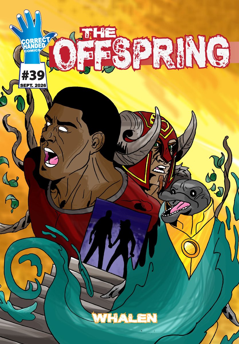 Correct_Handed's tweet photo. THE OFFSPRING issue 39 IS FINALLY HERE!!!!!! 
On my way the 50 issues find issue 39 and every issue of this action, thriller at the link below!!!
Action, Adventure, Creatures, &amp; Chaos!!!!
Don't get LEFT out!
https://t.co/J48R7UUTJB https://t.co/oEeU22aqjW