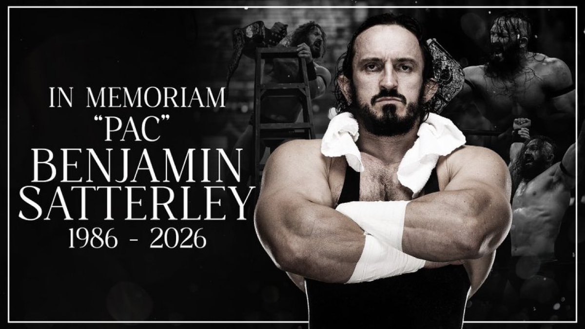 KXNGAO's tweet photo. AEW has announced the passing of PAC. 

Wow… i’m absolutely speechless. Rest in Peace to a fucking legend. 🕊️ https://t.co/SkCNzif19v