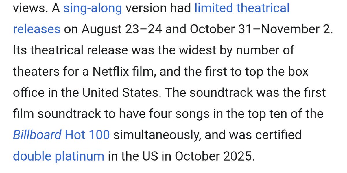 Furrtails's tweet photo. @janusmercuryxxx @gillywillyyy thats different. the movie was ONLY released thru Netflix in June 2025. the one you're pertaining is a musicalmovie released at a limited time in some theaters.  it was only a few days and that's what they made. https://t.co/0ixsoI1ZHI