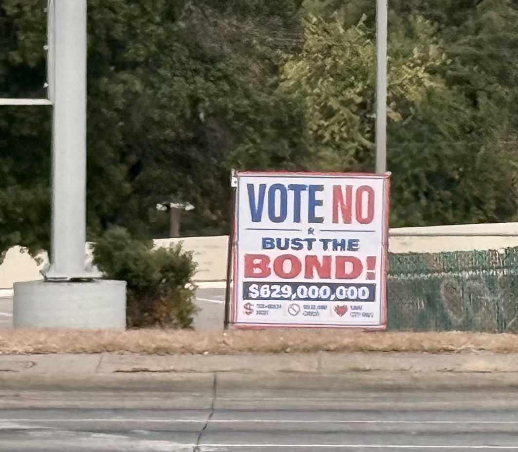 BustTheBond's tweet photo. Have you seen me out in the wild?

Volunteers are working all over the city to share important info with their neighbors! ❤️

Let's keep the momentum going! Request your yard sign at https://t.co/BcVZ5sn6Gr. https://t.co/ncBjC09oOX