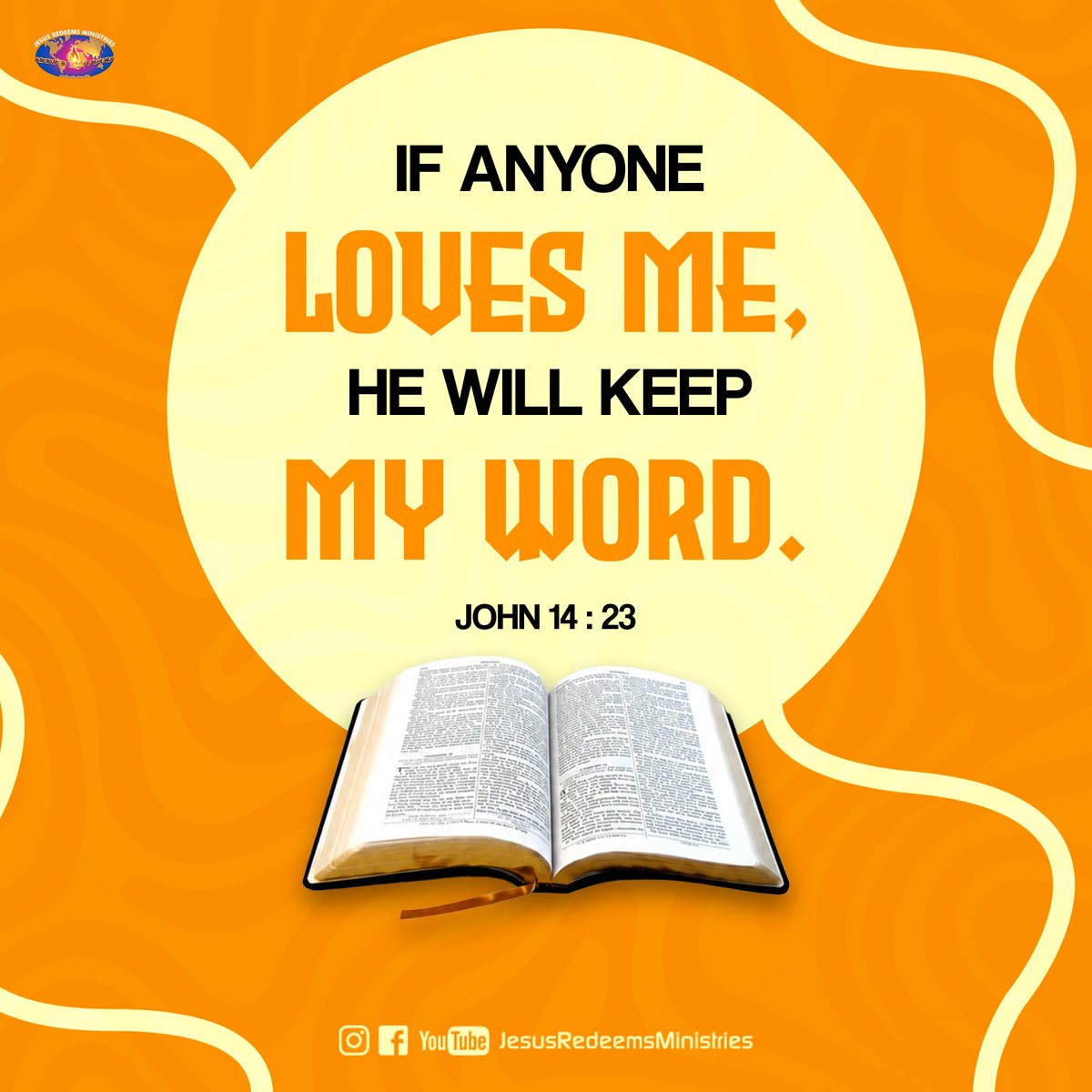 JesusRedeems_'s tweet photo. If anyone loves Me, he will keep My word. [NKJV] John 14:23
.
.
.
#promiseword #promiseverse #dailybibleverse #dailypost #dailydevotional #dailyverse #bibleverses #bible #bibleverseoftheday #bibleversedaily https://t.co/YqZu9z8g3W