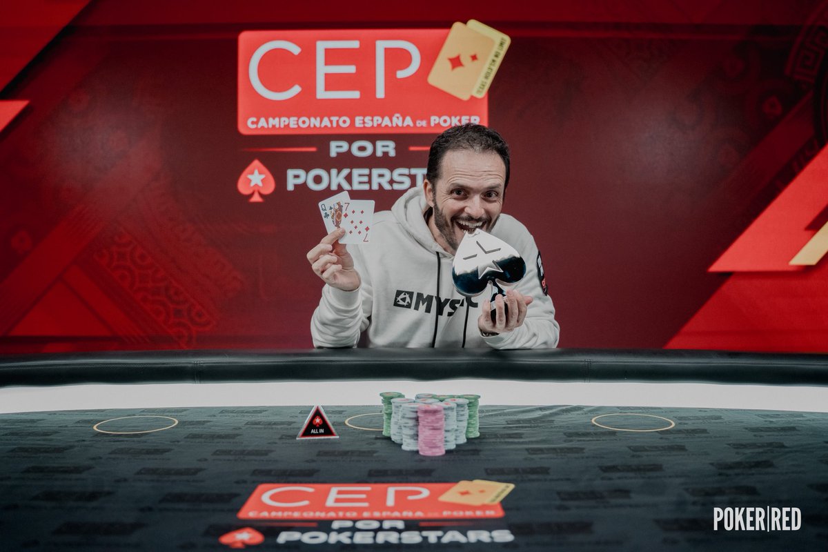 CEP_Poker's tweet photo. ♠️ MAIN EVENT - #CEPMálaga ♠️

🏆 ¡Daniel Hernández, campeón del Main Event del CEP Málaga!

El Team Pro se lleva la victoria y se convierte en el gran campeón de esta edición tras imponerse en un Main Event que reunió 1.007 entradas. ♠️

¡Enhorabuena, campeón! 🏆👏

#YoSoyCEP || #CEP20Aniversario
@PokerStarsSpain