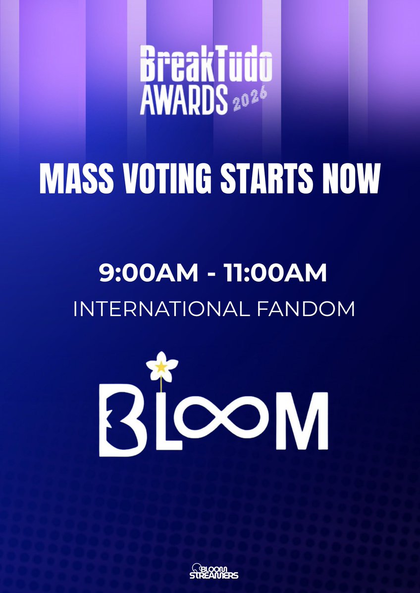 TVBforBINI's tweet photo. Let’s power vote! 

1. Go to https://t.co/eBp5WPe7RZ

2. Find BLOOMS - BINI, Click “VOTAR” 5 times to cast your votes.

3. Complete the human verification.

4. Click “CONFIRMAR VOTOS” to confirm your votes.

5. Repeat Step 2 to 4.

#ParaSaBINI #BINI https://t.co/RBvpLelmDl