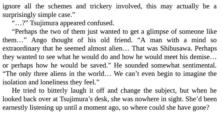 GreenGraxss's tweet photo. So this is how Ango sees Dazai… someone who just wants to meet with new people without ulterior motives
Interesting how akutagawa thought Dazai was plotting something bad and Atsushi knew Dazai was going to betray Shibusawa but Ango just thought Dazai just wanted to befriend him https://t.co/aaINeDik2j