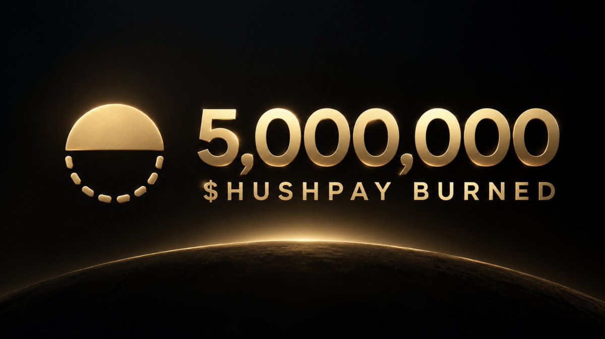 HushPayApp's tweet photo. Another 5,000,000 $HUSHPAY burned.

Permanently removed from supply on Robinhood Chain.

That brings the latest three burns to 13,500,000 $HUSHPAY in total.

Onchain proof:
https://t.co/lvC5BqOAO4

Quietly building. Quietly reducing supply.
https://t.co/d04OV7G2x9 https://t.co/JrW8IYH6It