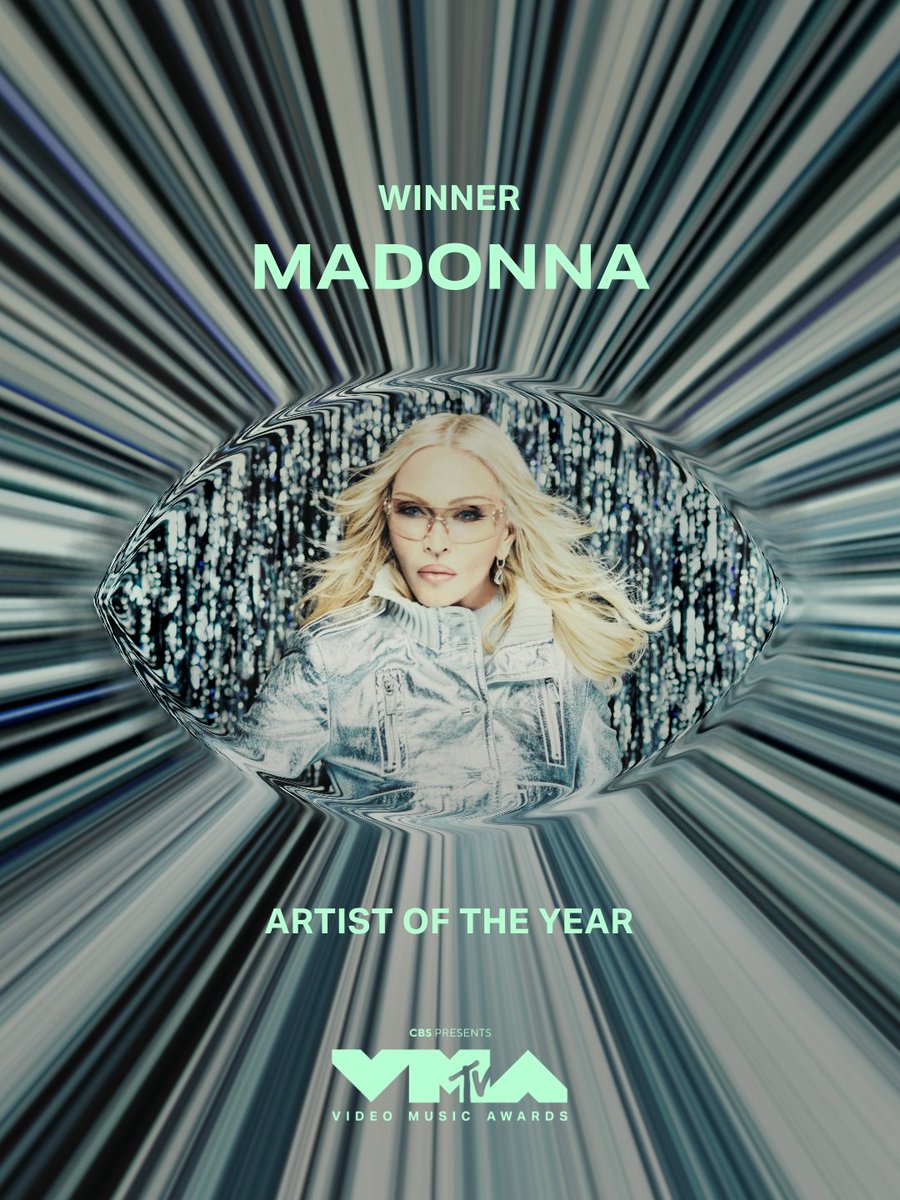 vmas's tweet photo. Artist of the Year at the 2026 #VMAs goes to... 🚀⭐️ @Madonna ! https://t.co/QBobgFsyN2
