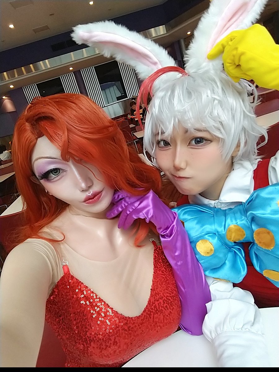 nyapa_l_merm8's tweet photo. Dハロ開幕〜👏👏✨️

アトラクション枠なロジャー＆ジェシカ💋💕 https://t.co/2gN7NMJEP6