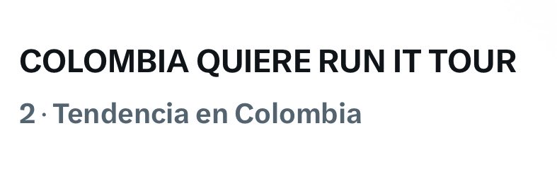 infostaycol's tweet photo. Heyyy stay Colombia está más ❤️‍🔥 que nunca, 18 minutos apenas usando los tags y ya somos tendencia #2, será bastante difícil bajar del 1 a los VMAs pero qué tal si la meta es mantener el 2 durante horas? 👀

COLOMBIA QUIERE RUN IT TOUR
#StrayKidsEnColombia @paramo_presenta @LiveNationKpop