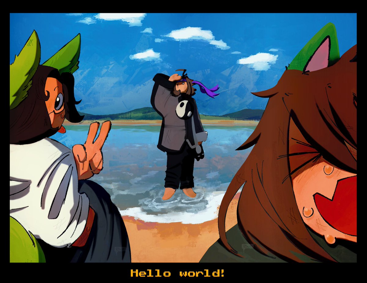a_wipp's tweet photo. That one mandatory filler episode 🏖️ 

#debunktrio #wato1876fanart #kenadianfanart #wifiesfanart https://t.co/p0PHivQQaz