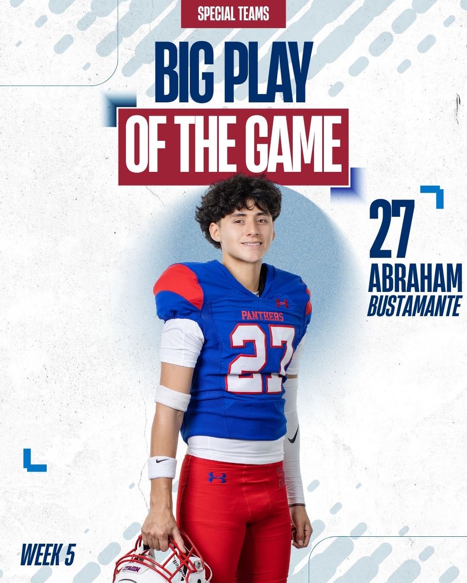 MidwayFB's tweet photo. Week 5 vs Lake Belton
Special Teams Awards:

Player of the Game: Cullen Watwood
Big Play: @AbrahamBus27 
Big Hit: Ryder Gillette https://t.co/AY0s41iPHL