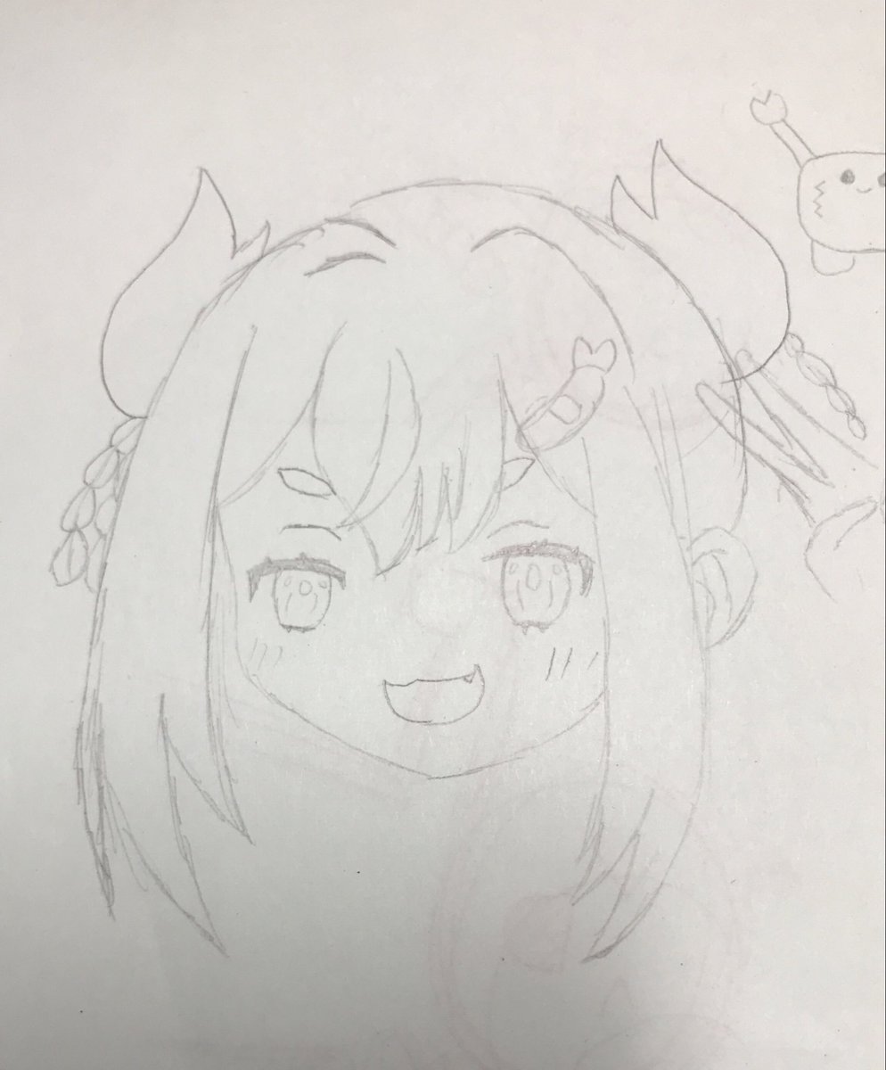 corocoro232's tweet photo. #なのみて 

初めてなのちゃま書きました
※模写です（なのちゃまのアイコン参考） https://t.co/P3uE9V8gDI