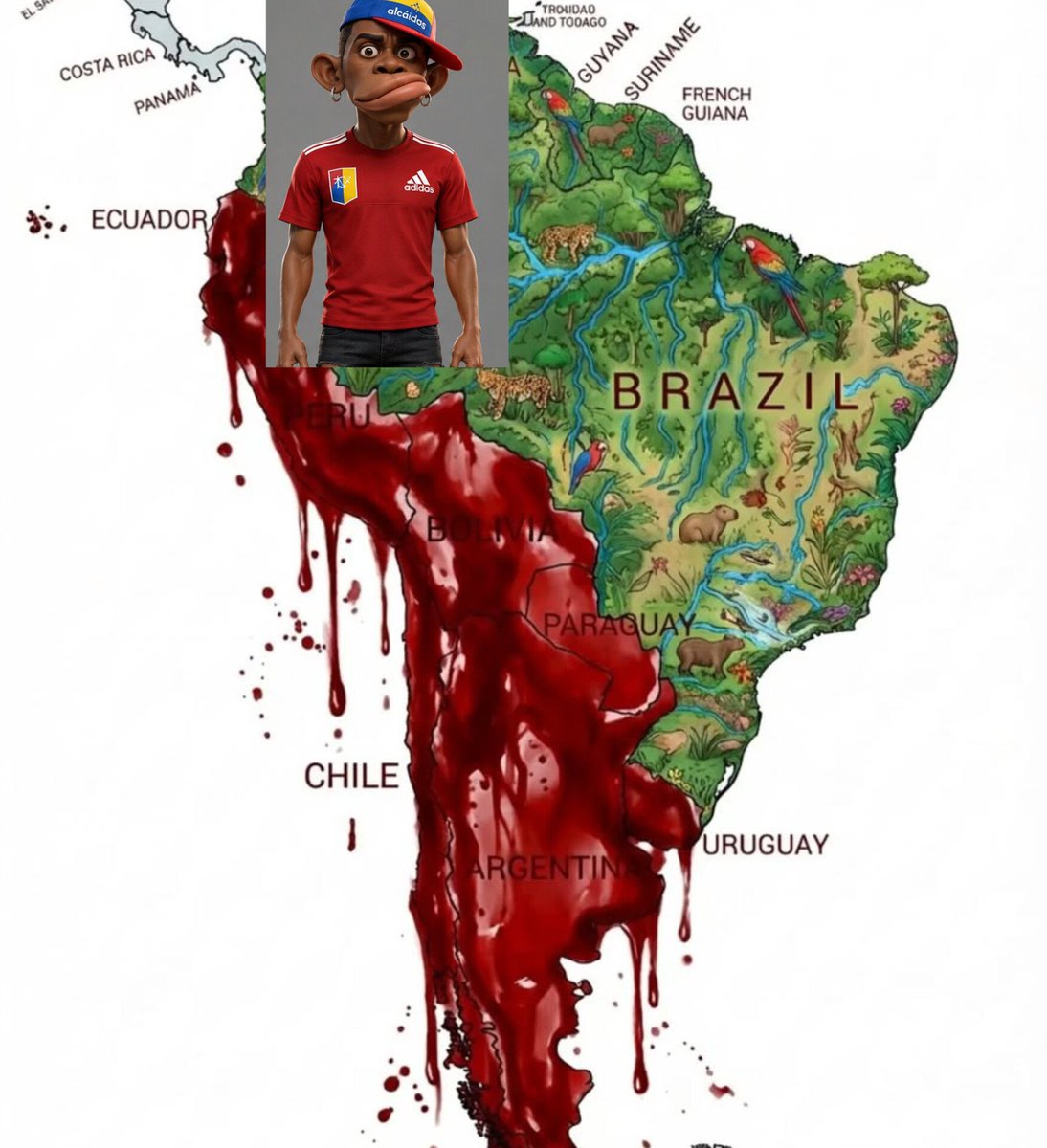 narbonachile's tweet photo. Hoy fue un carabinero, otros días miles de vecinos y mañana podría ser un politico, para que así por fin muevan la raja.
Los venezolanos son un lastre para Chile, la peor plaga del Siglo 21.
Donde todo lo que se relaciona a ellos queda con una huella criminal.
Chile llora sangre https://t.co/C2zNgBVR3E
