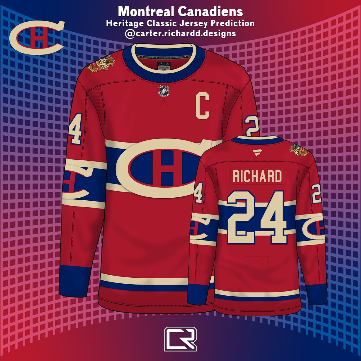carterrichardd's tweet photo. A trusted source of mine has told me that these concepts are “pretty close” to what the Jets and Canadiens will be wearing for the upcoming 2026 Heritage Classic. 
#NHLJets #Canadiens #GoJetsGo #GoHabsGo https://t.co/VFuxOtuZBC