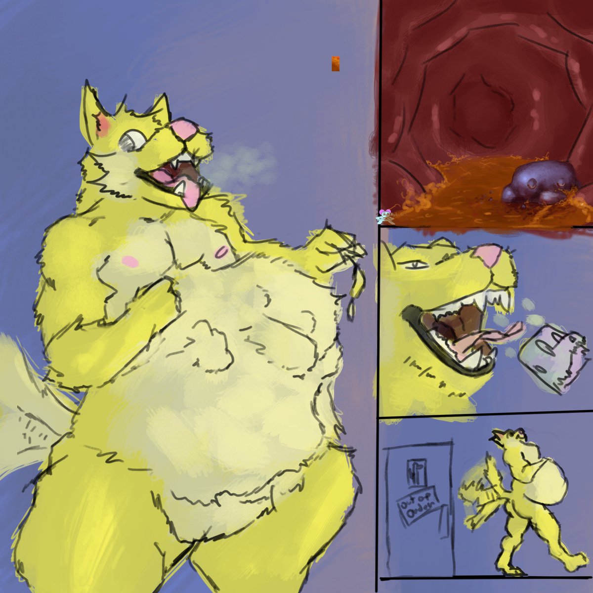 FudgeCompactor's tweet photo. Fudge ATE Wumpus he's gone you dont have to worry about him no more :3 https://t.co/36v6fSLPiZ