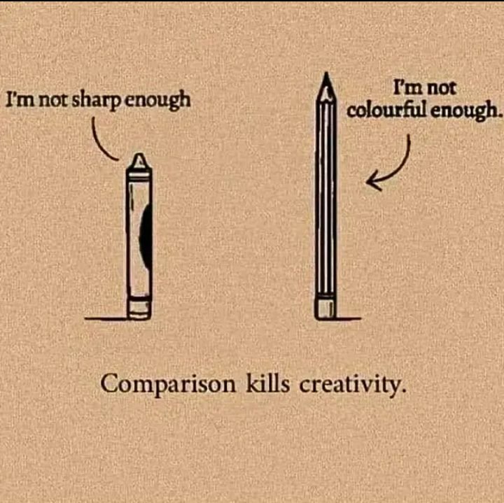 Psychology_Call's tweet photo. Comparison is a thief of joy. https://t.co/PaRGeCmX02