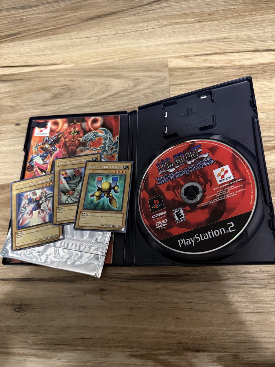 LegacyKnows's tweet photo. $15 for a copy of Yu-Gi-Oh Duelist of the Roses and the cards were still in the case along with the manual

Shoutout my local antique shop 🤙 https://t.co/5vWWjaRYsj