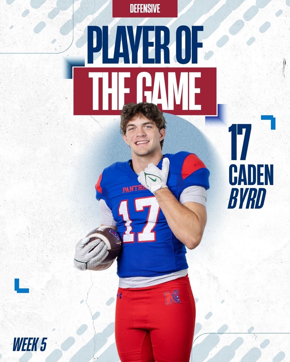 MidwayFB's tweet photo. Week 5 vs Lake Belton
Defensive Awards:

Player of the Game: @caden_byrd_ 
Big Play: @CalebRieger24 &amp; @HudsonDKing 
Big Hit: Clark Svoboda https://t.co/hYf9zrg79W