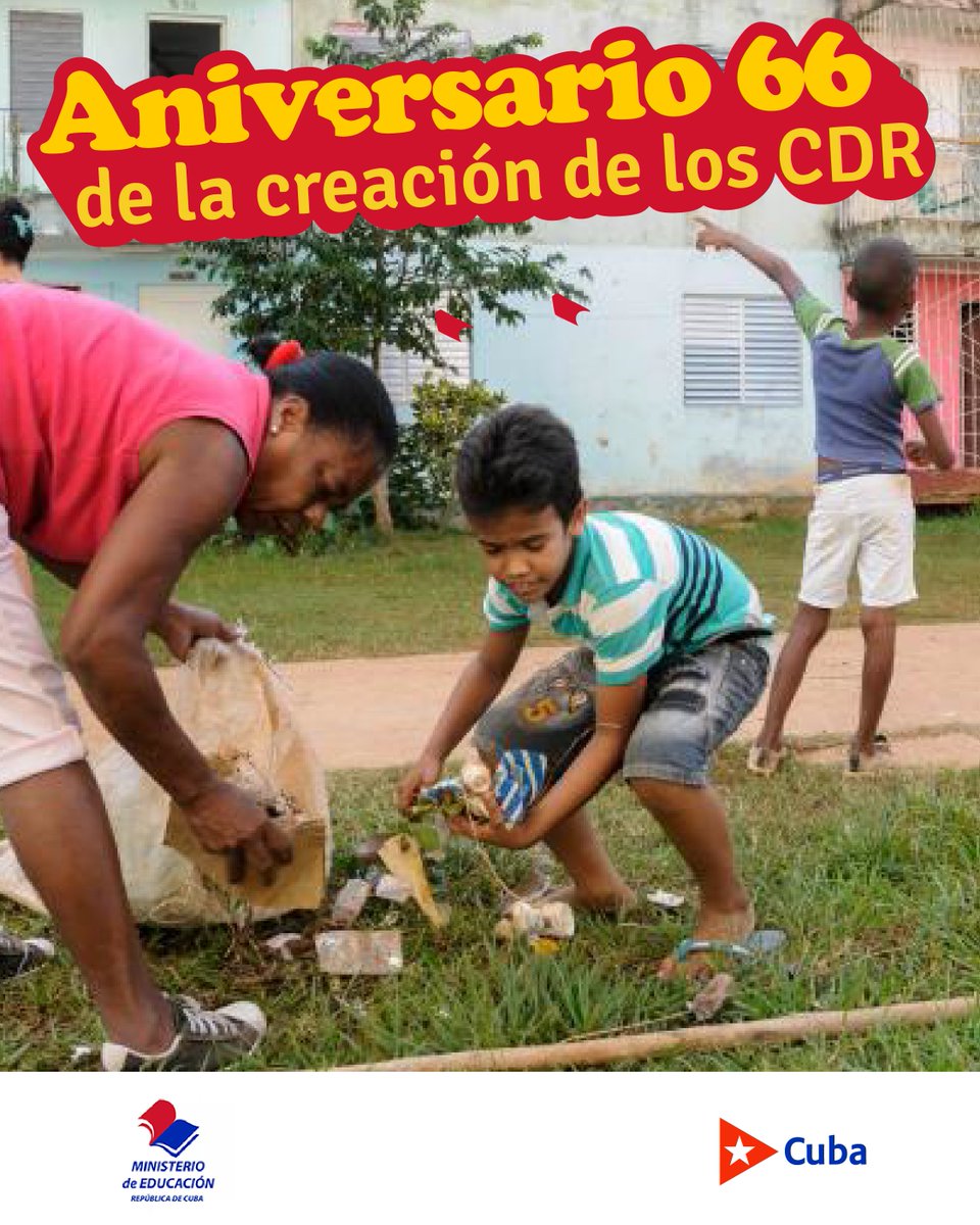CubaMined's tweet photo. 🇨🇺 Una organización de masas que surgió junto con la Revolución, ha acompañado el crecimiento de generaciones de cubanos educándonos en valores como la solidaridad entre vecinos, el cuidado de los bienes sociales y el amor a la Patria.
 Mantener este legado es hoy un compromiso. https://t.co/Kp6QQzYmKY