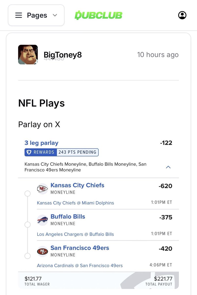 CashoutClubX's tweet photo. BOOM!! And the game builder comes through @CashoutClubX ! ๐ฐ
$121----->$221 โ
โ
โ
Link below โฌ๏ธ
https://t.co/EvJY4oYnEx
#NFL2026ย #NFLProps #Gambling๐ https://t.co/9vz41yMRc9