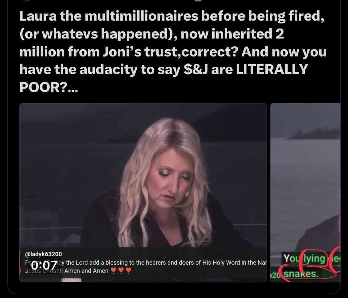 LauraLynnTT's tweet photo. This idiot account… and you know who you are… Yes, that’s right, Joni left me $2 million in the trust 🤓🫪🙄 
because she was so grateful for my work!

I wish I was a multimillionairess. 💦🤣😂 I would send you a gift certificate to a Psychologist so you could get some help! https://t.co/OaZkvscX9x