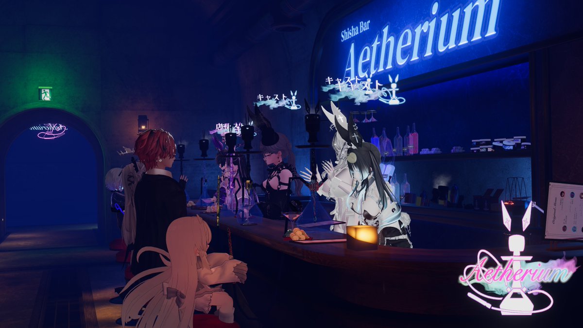 lui_vrchat's tweet photo. 昨日までのvrc

#VRCエーテリウム でした
みんなバニー姿での特別営業、楽しんでもらえたようですね♪
集合写真と営業中のお写真をどうぞ
最後の1枚はサービスショットですw https://t.co/i1MUkuNgtN
