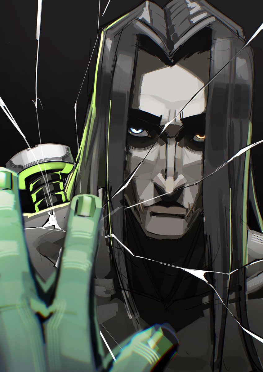 _nedwardo's tweet photo. “I hate looking into the mirror and seeing a stranger’s eyes. Where does he end and I begin?” #deadlock https://t.co/QwzLD6Vb0g