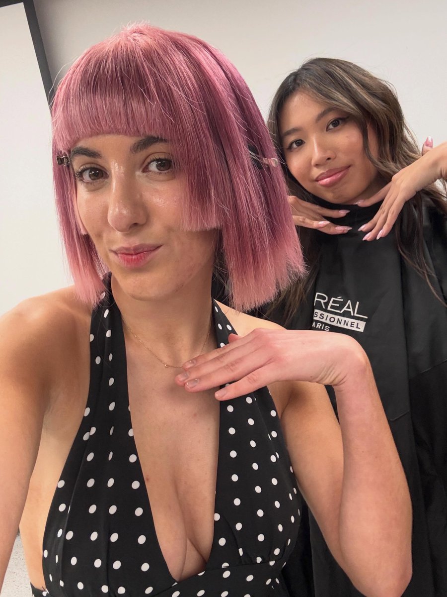 oliviaadamstarr's tweet photo. I’m incredibly grateful to have modeled for L’Oréal’s Gloss Edition workshop. I wore Kelly’s stunning wig and was lucky to be glammed up by Daniel too. Hair by Kelly, makeup by Daniel. https://t.co/YKGifejnCm