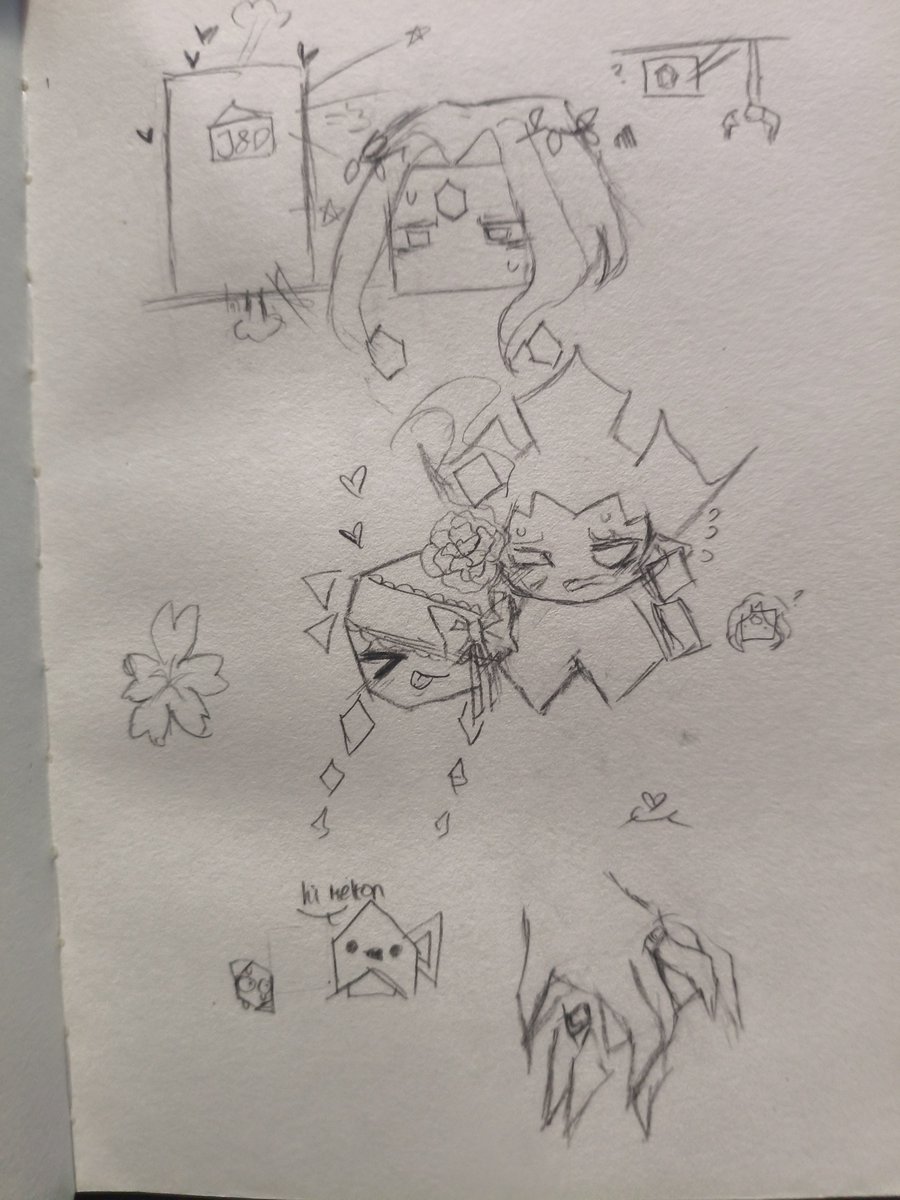 void_exee's tweet photo. What first college after so long did to me (not listening to the lecture n doodling something sillys) https://t.co/oBRQSa5PM3