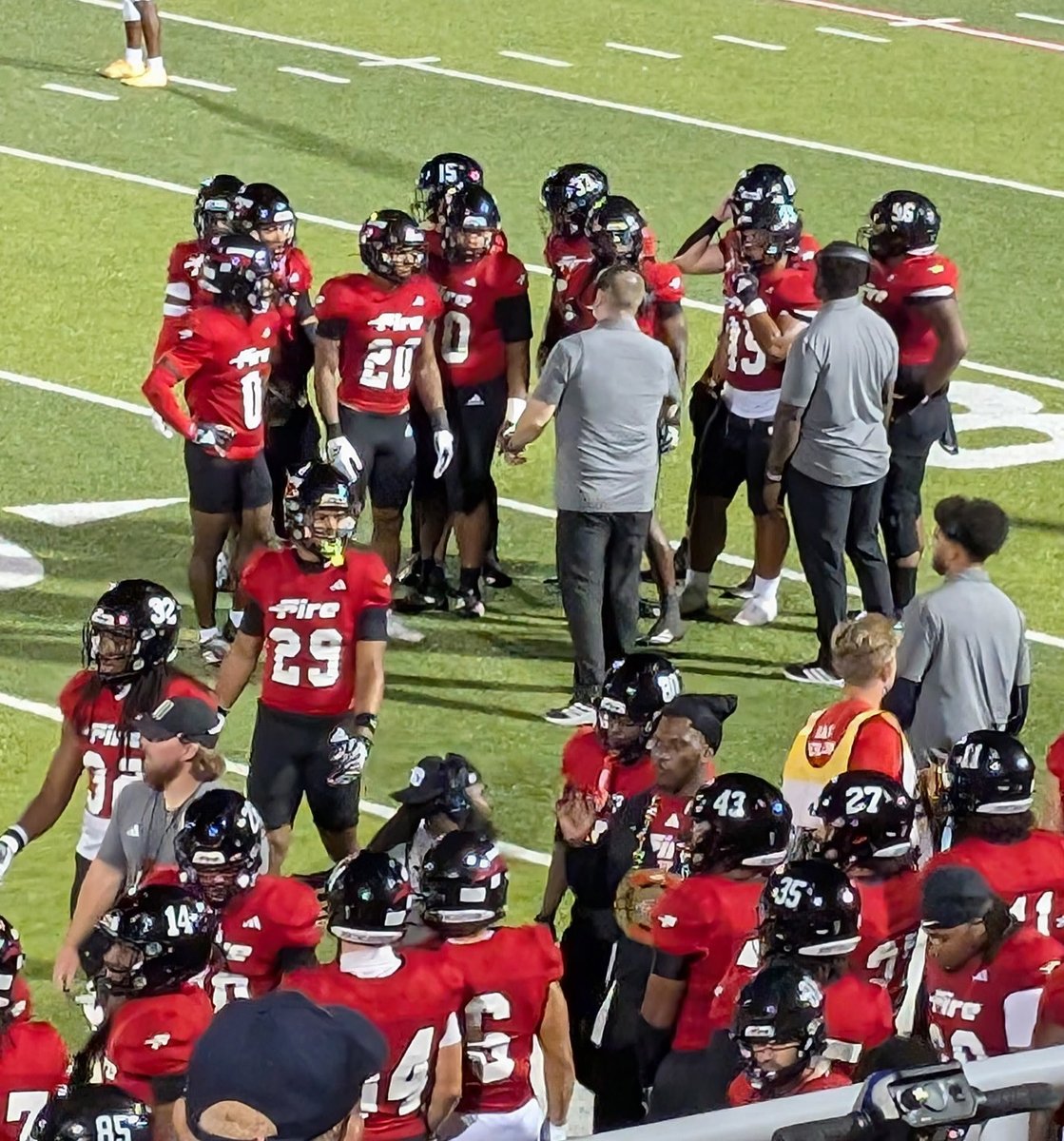 CoachJOdaffer's tweet photo. Go Fire!

The 24 Hour Rule is almost up so I need to get this out asap!

All Glory To God! 

God gets all the glory, all the honor, and all the praise!

Winning is hard and winners celebrate.

Until next time 1-0!

#ThruTheFire https://t.co/ABUxd97Lxa