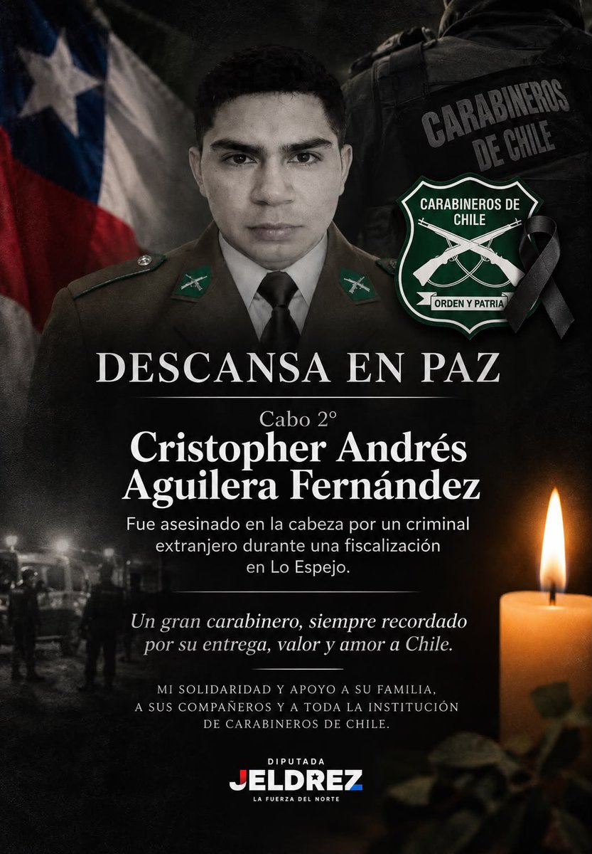 tepa_jeldrez's tweet photo. 🖤🖤🖤🇨🇱Hasta cuando los chilenos tenemos que soportar criminales extranjeros que no tienen ni un empacho en abrir fuego 20 veces contra uno de nuestros carabineros. La izquierda y los tibios de siempre tendrán una nueva oportunidad para votar a favor la extensión del plazo de detención para optimizar las expulsiones. 
Esperemos que esta vez no le vuelvan a fallar a Carabineros y a Chile 🇨🇱