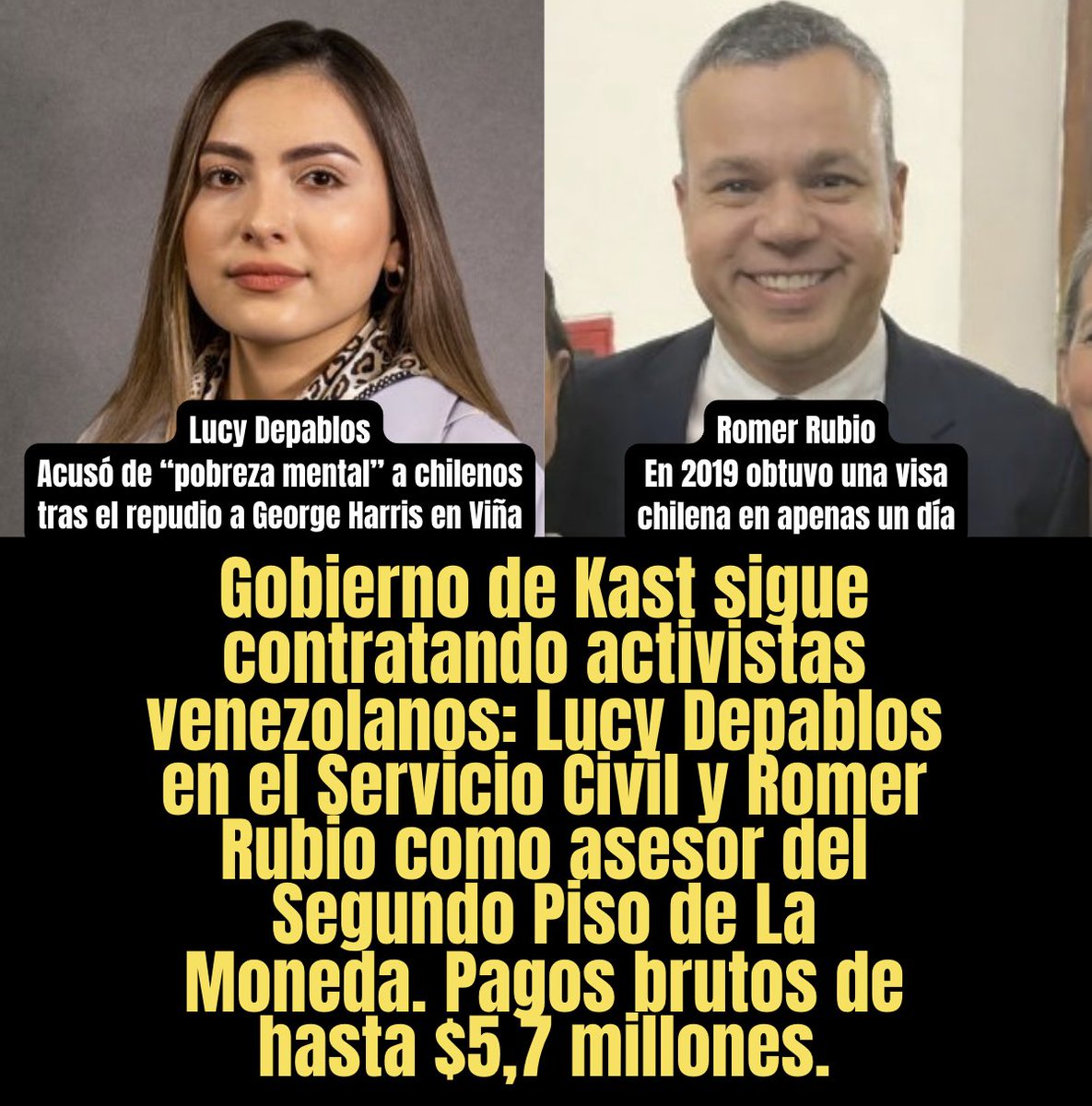 Rodrigo87059599's tweet photo. @PresidenteKast Contratarlos en el gobierno no es combatir la inmigración ilegal, por lo visto tampoco tienen la voluntad de expulsarlos. Gracias a los políticos hoy fallece un carabinero. https://t.co/ynLXZDwqpd